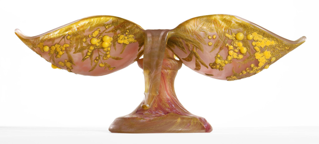 Artistic Daum Glass Orchide Vase, circa 1900