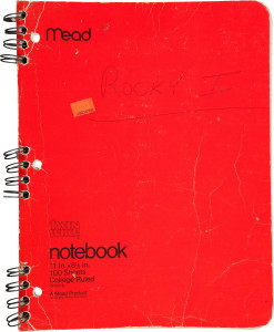 Sylvester Stallone’s Notebook with Handwritten Scene Drafts and Script Notes Rocky United Artists, 1977 