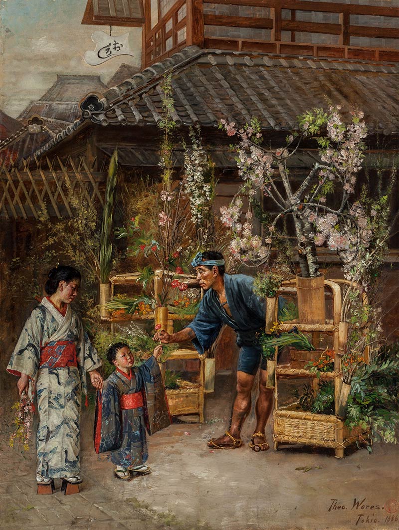 Theodore Wores (1859-1939) Flower Seller