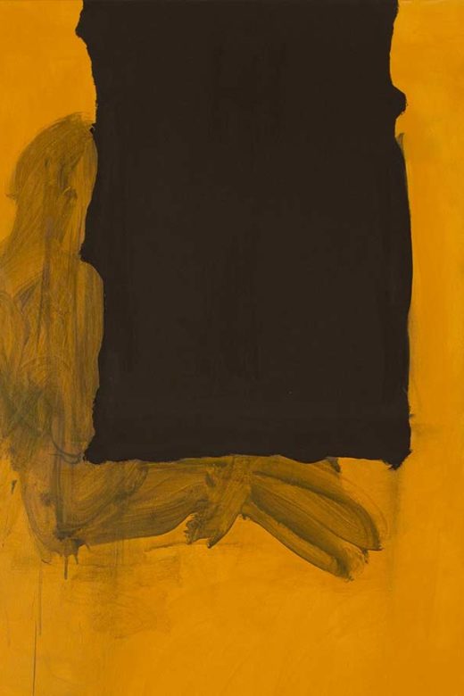 Robert Motherwell Untitled Ochre with Black Line