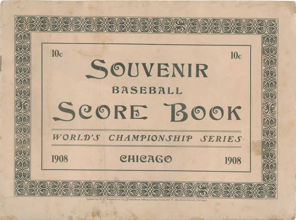 1908 World Series Program