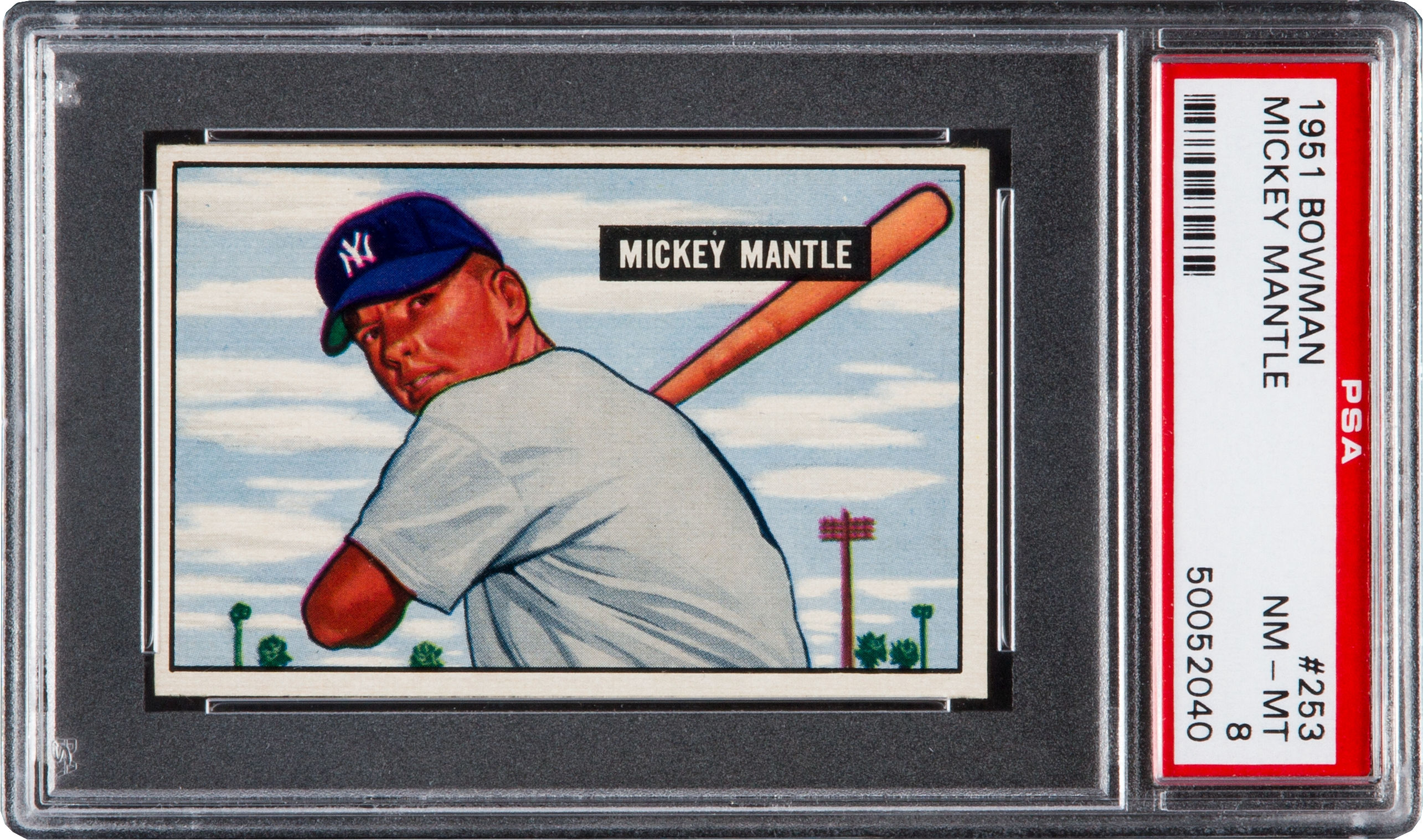 1951 Bowman Mickey Mantle #253 PSA NM-MT 8