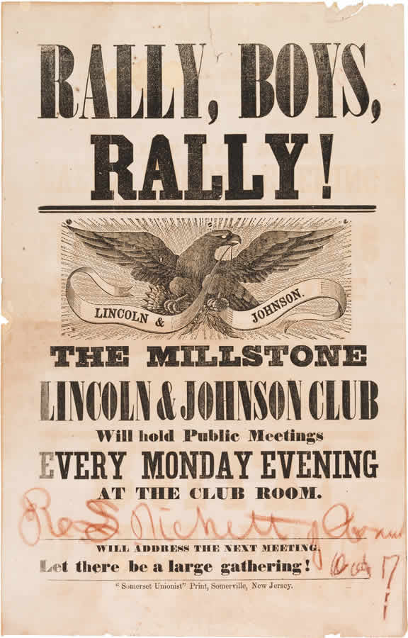 Graphic 1864 Lincoln Re-election Poster
