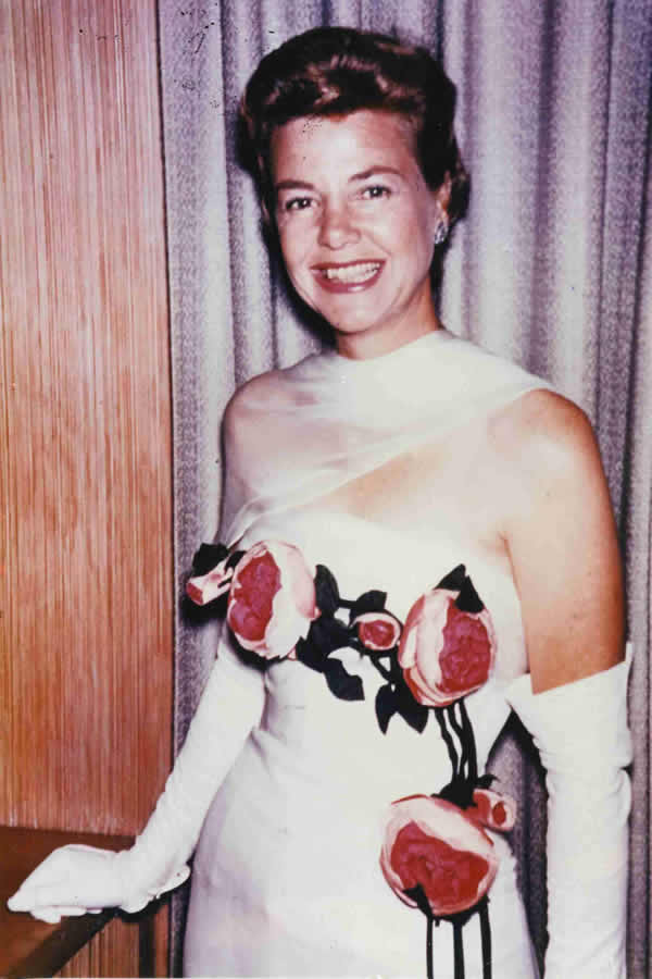 Grandmother in flower dress