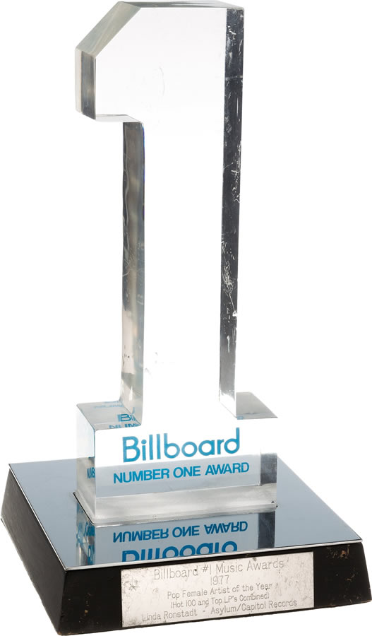 Linda Ronstadt Billboard Number One Award