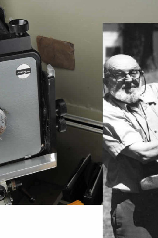 Ansel Adams (right) used this camera from 1964 until 1968.