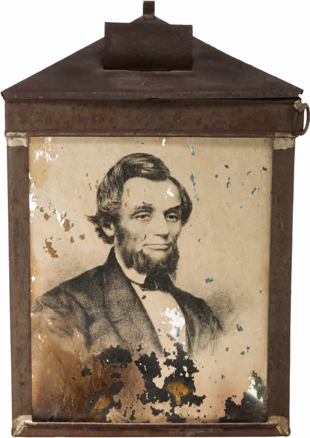 Rare Abraham Lincoln Campaign Lantern