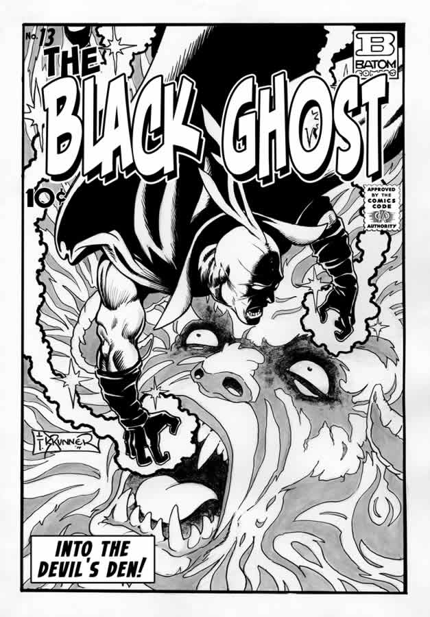 Frank Brunner Black Ghost Cover BW