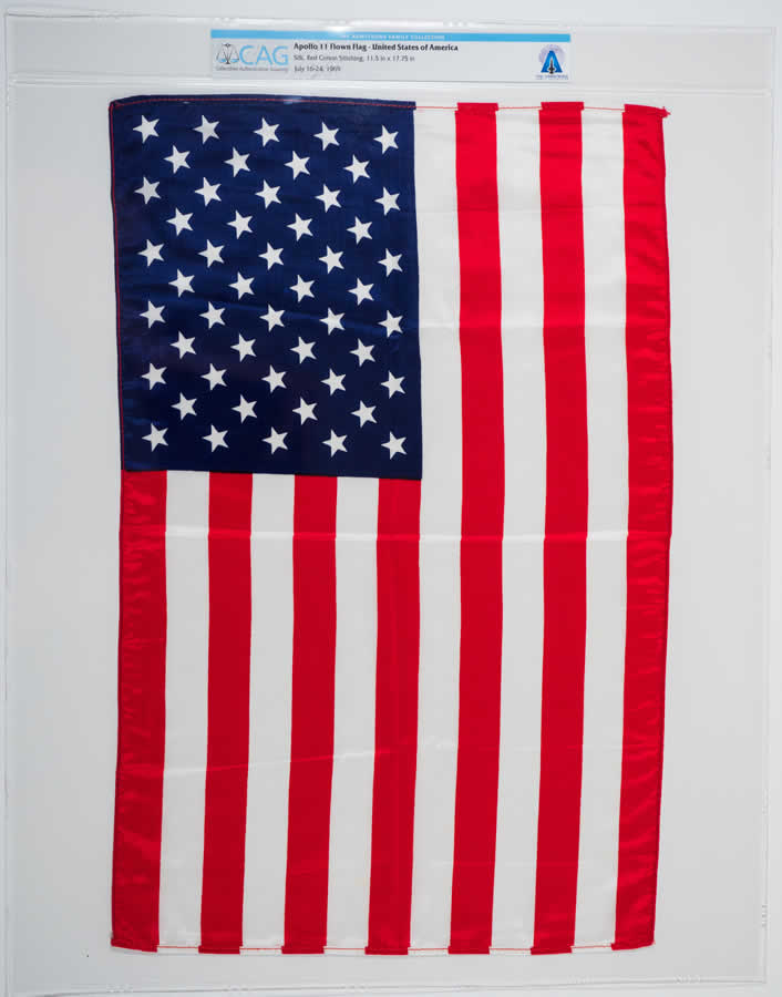 Apollo 11 Flown Largest-Size U.S. Flag