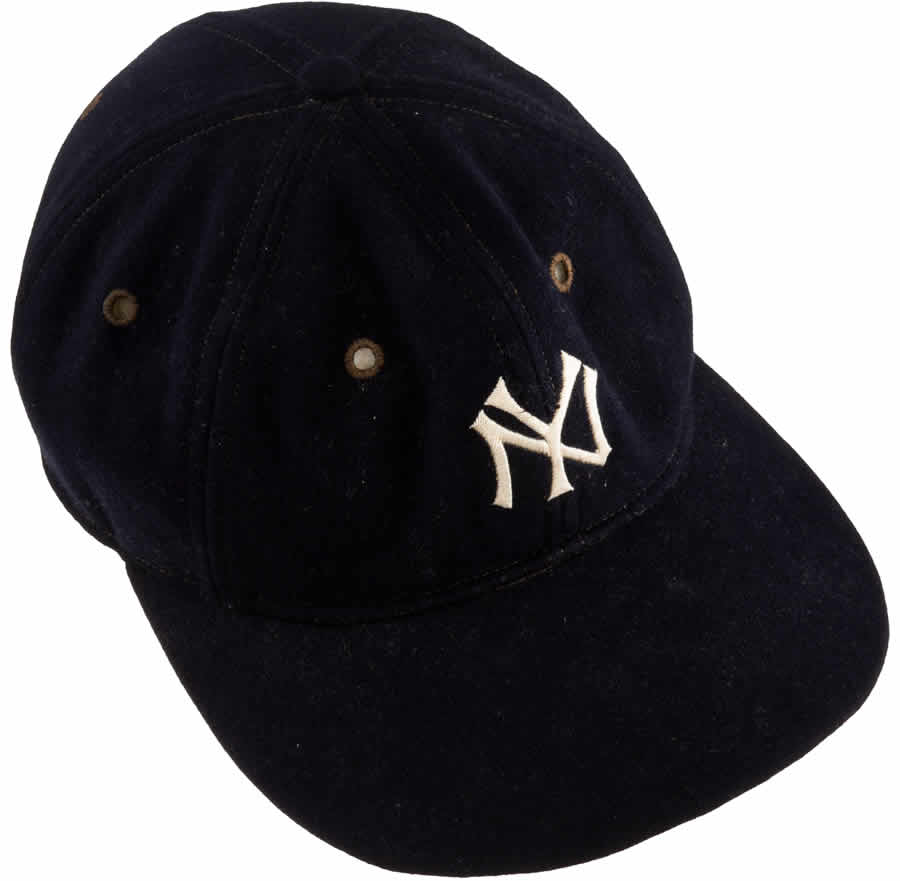 1930s Lou Gehrig Game-Worn New York Yankees Cap