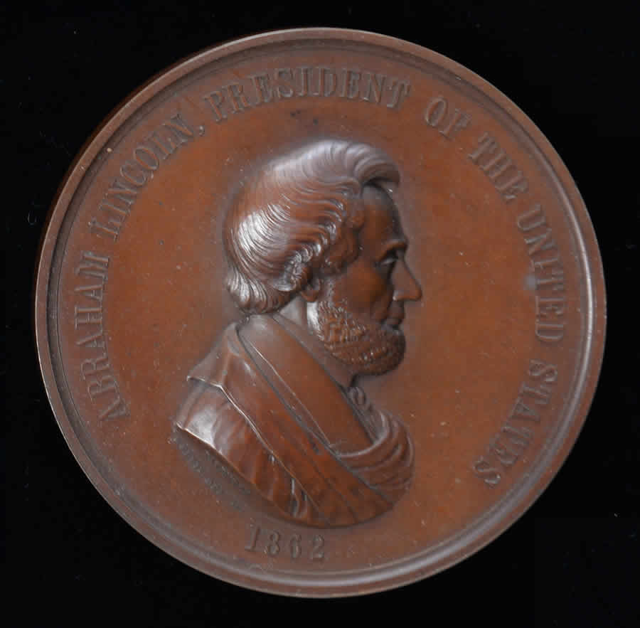 Abraham Lincoln 1862 Indian Peace Medal