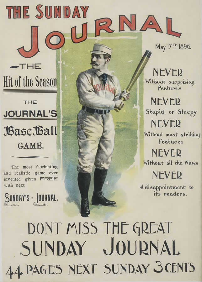 1896 Sunday Journal Baseball Poster