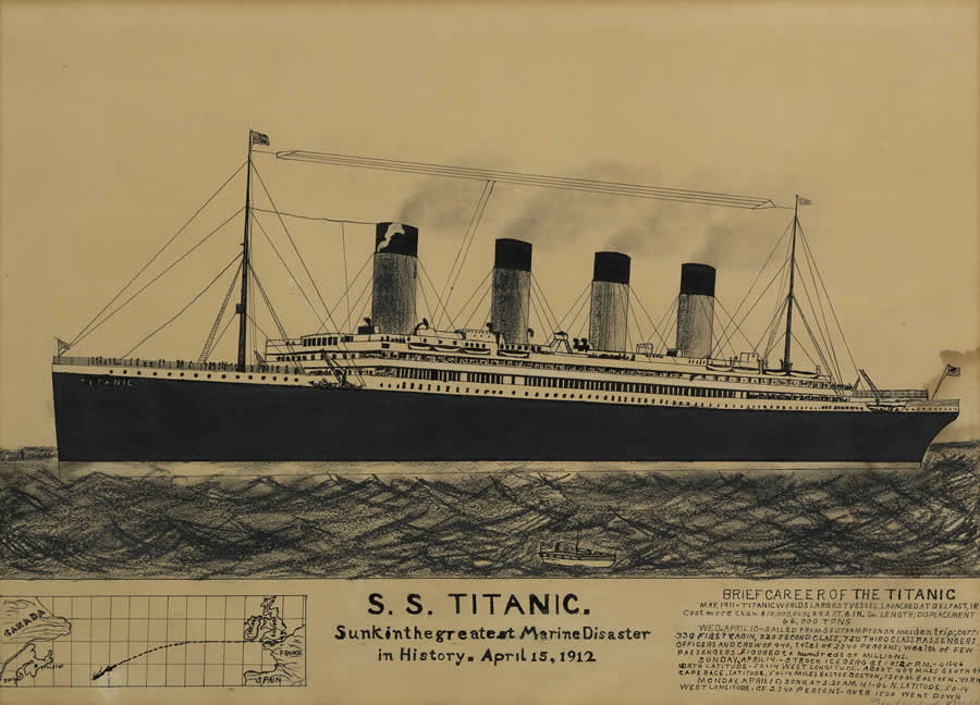 Original Artwork for S.S. Titanic Print