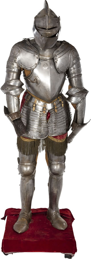 Original Full Suit of Armor, circa 17th Century