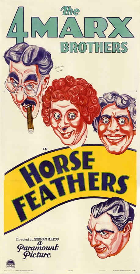Movie Posters - “Horse Feathers” (Paramount, 1932)