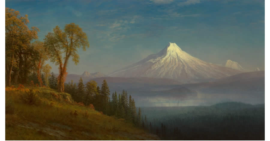 Bierstadt - Mount St. Helens, Columbia River, Oregon, 1889