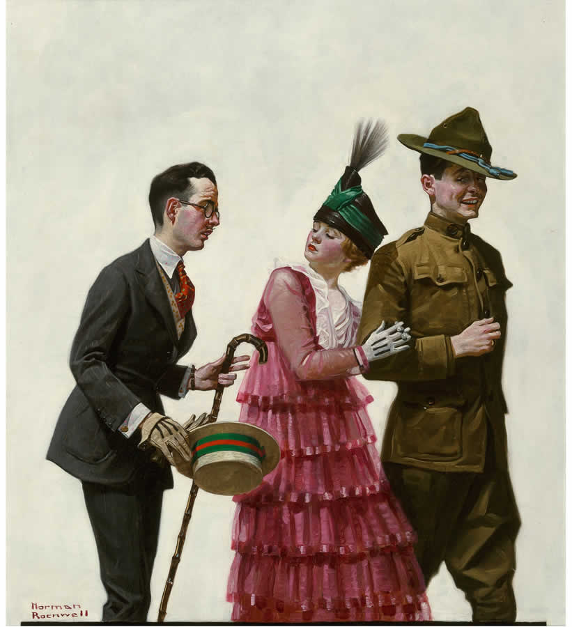 Norman Rockwell's 'Excuse me"