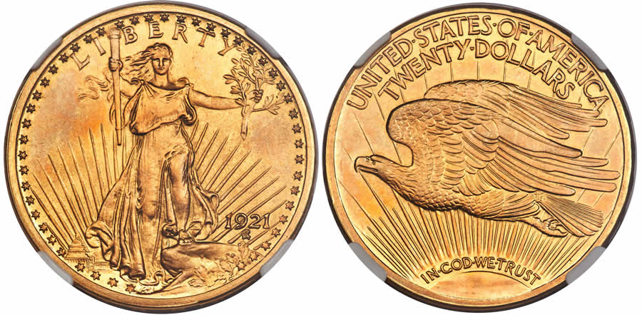 Saint-Gaudens double eagle gold coin