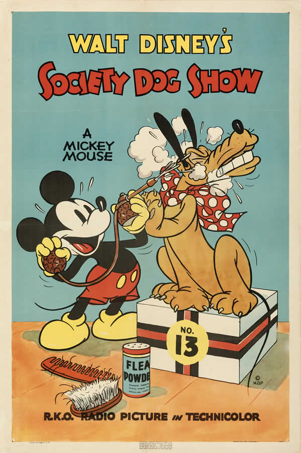 'Mickey Mouse and Pluto' in 'Society Dog Show'