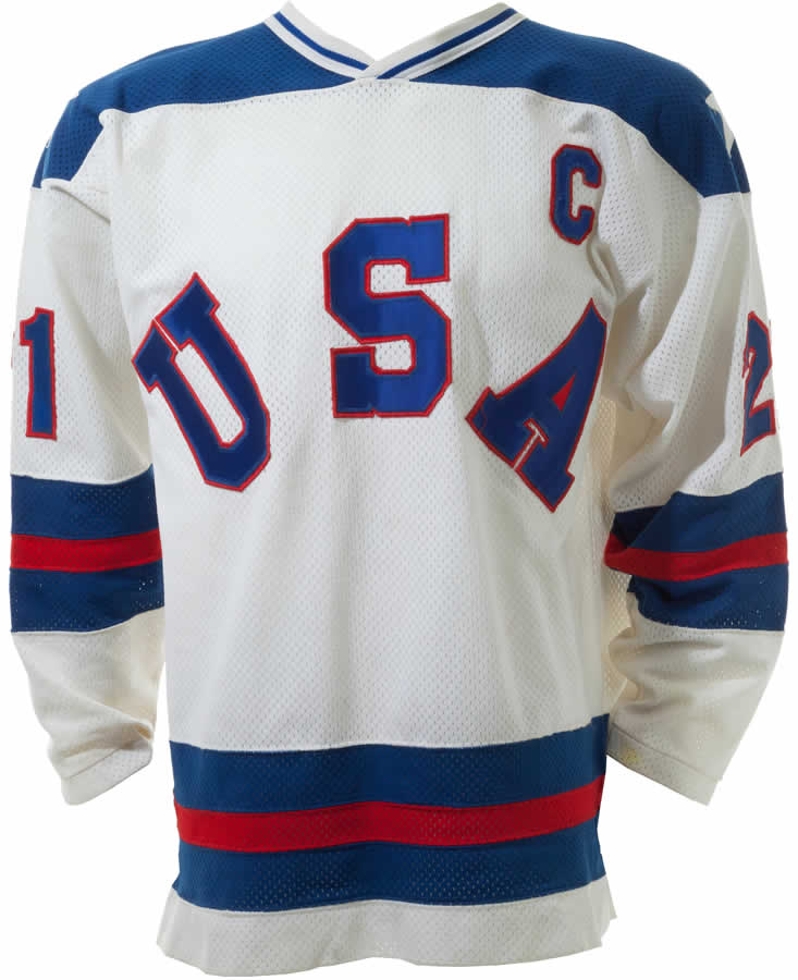 1980 Mike Eruzione  hockey jersey