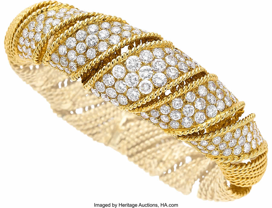 A Tiffany & Co. Diamond and Gold Bracelet