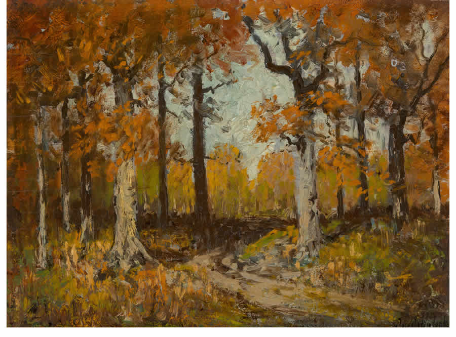Julian Onderdonk - Woodland Road, 1908