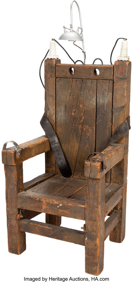 Original Grandpa Munster Electric Chair from The Munsters -1313 Mockingbird Lane - Set (CBS, 1964-1966)