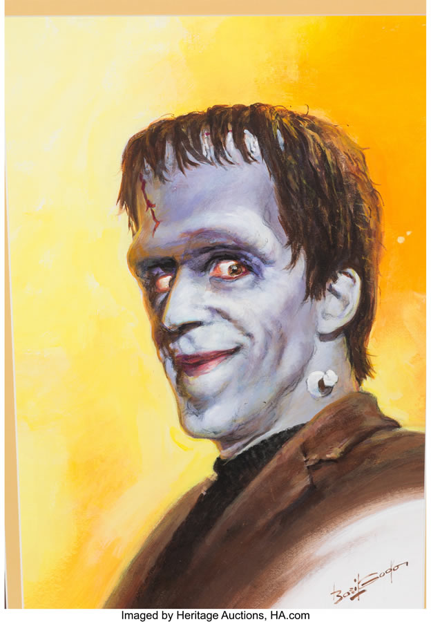Original Herman Munster Magazine Cover Painting for Famous Monsters of Filmland 264 by Basil Gogos (2012)
