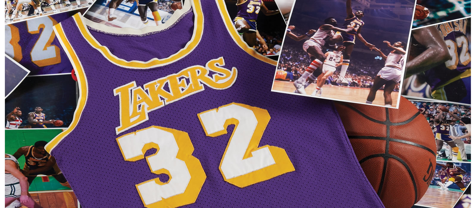 Lot Detail - Magic Johnson 1980-85 Los Angeles Lakers Game Worn & Signed  Road Jersey (MEARS A10)