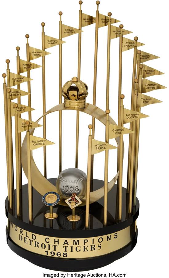 1968 Detroit Tigers World Series Championship Trophy Presented to Al Kaline from The Al Kaline Collection