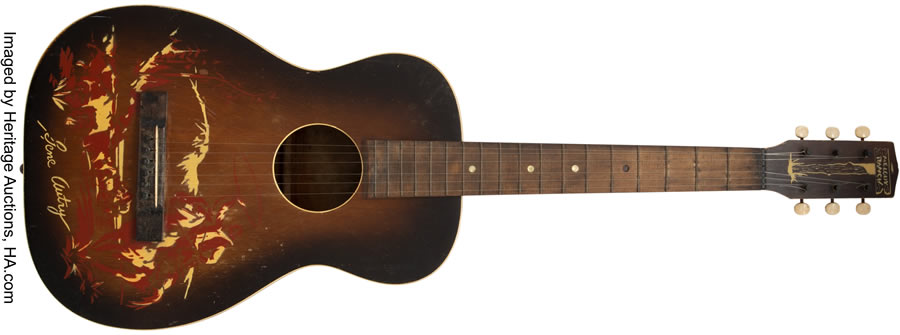 George Jones First Guitar, A Harmony Gene Autry Cowboy Acoustic
