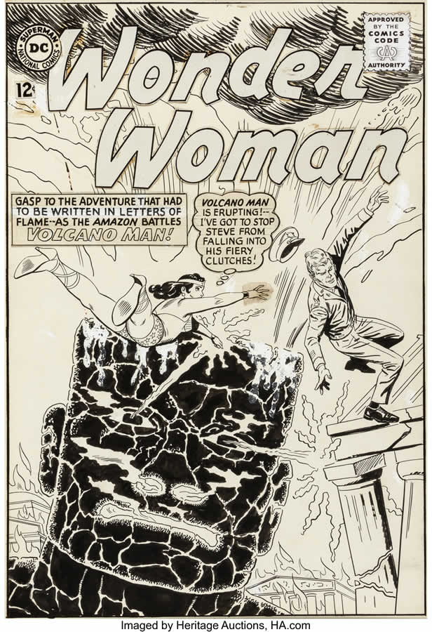 Ross Andru and Mike Esposito Wonder Woman No.154 Cover Original Art (DC, 1965)