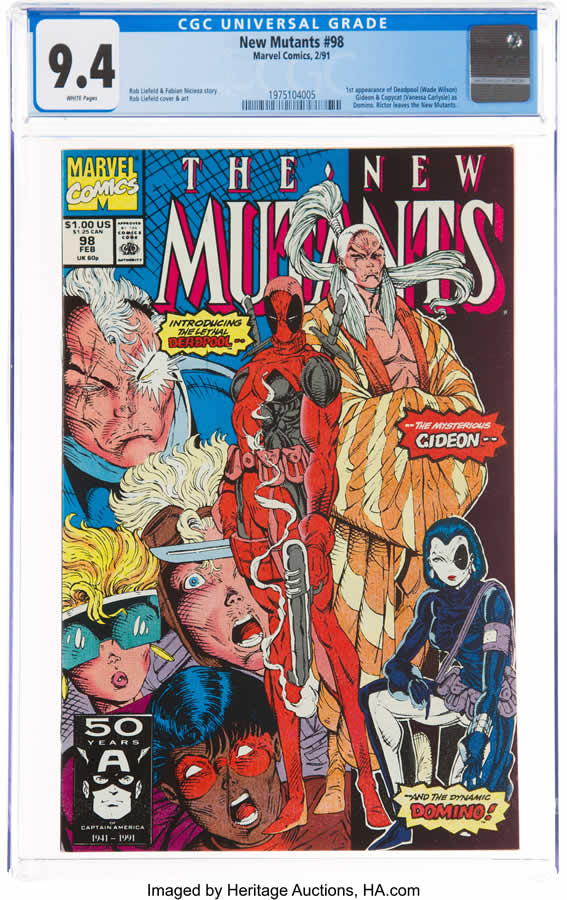 The New Mutants #98 (Marvel, 1991) CGC NM 9.4 White pages