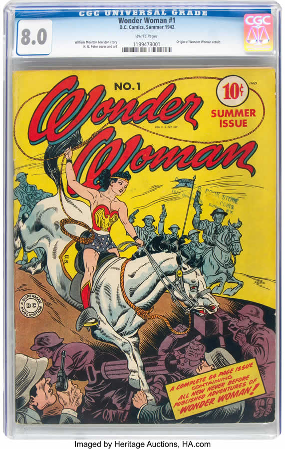 Wonder Woman #1 (DC, 1942) CGC VF 8.0 White pages