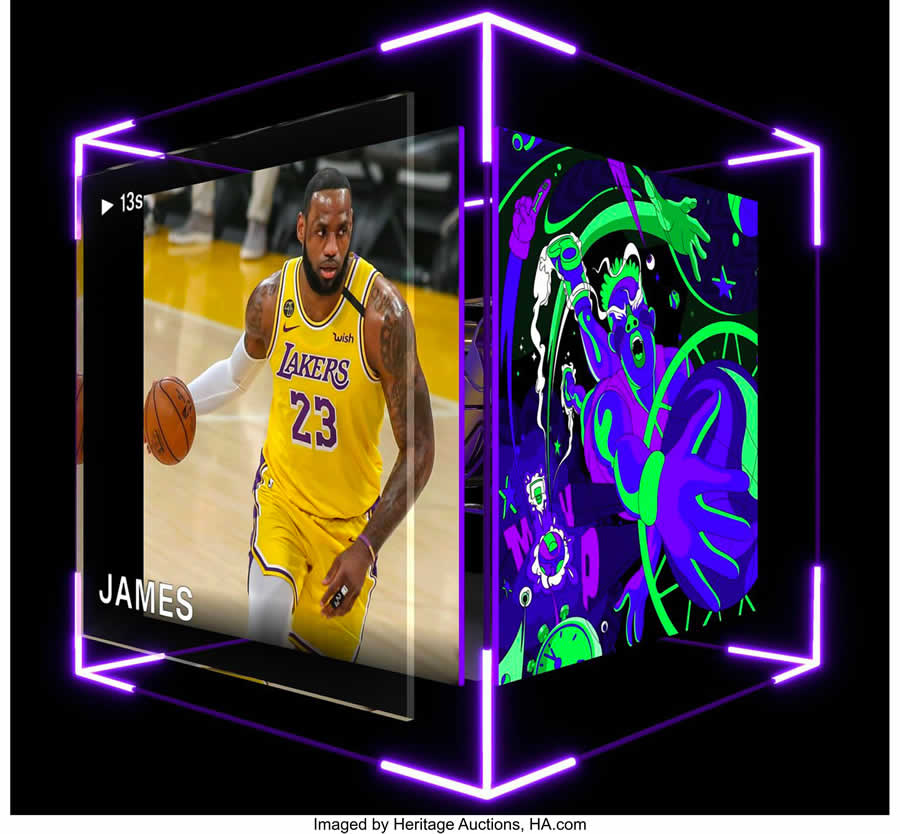 2020 LeBron James NBA Top Shot (Series 1) From The Top - Dunk 3-59