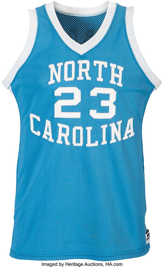 1982-83 Michael Jordan Game Worn University of North Carolina Tar Heels Jersey from First "NCAA Player of the Year" Season-Photo Matched to The Sporting News Cover!