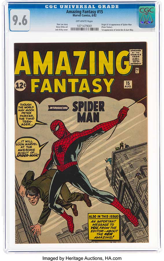 Amazing Fantasy #15 (Marvel, 1962) CGC NM+ 9
