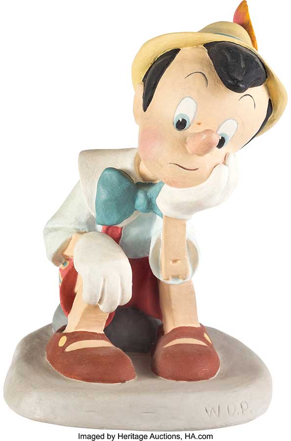 Pinocchio Sitting Pinocchio Animator's Maquette (Walt Disney, 1940)