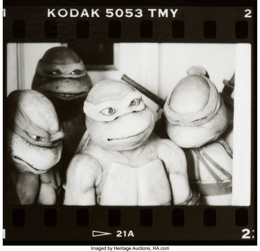 Teenage Mutant Ninja Turtles - TMNT - The Movie Contact Sheets and Rugs Group of 3 (1990)