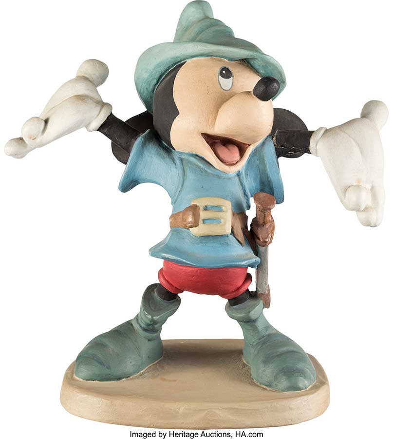 The Brave Little Tailor Mickey Mouse Animator's Maquette with Book (Walt Disney, 1938 1939)