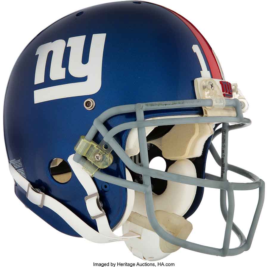 2008 Eli Manning Super Bowl XLII Game Worn New York Giants Helmet