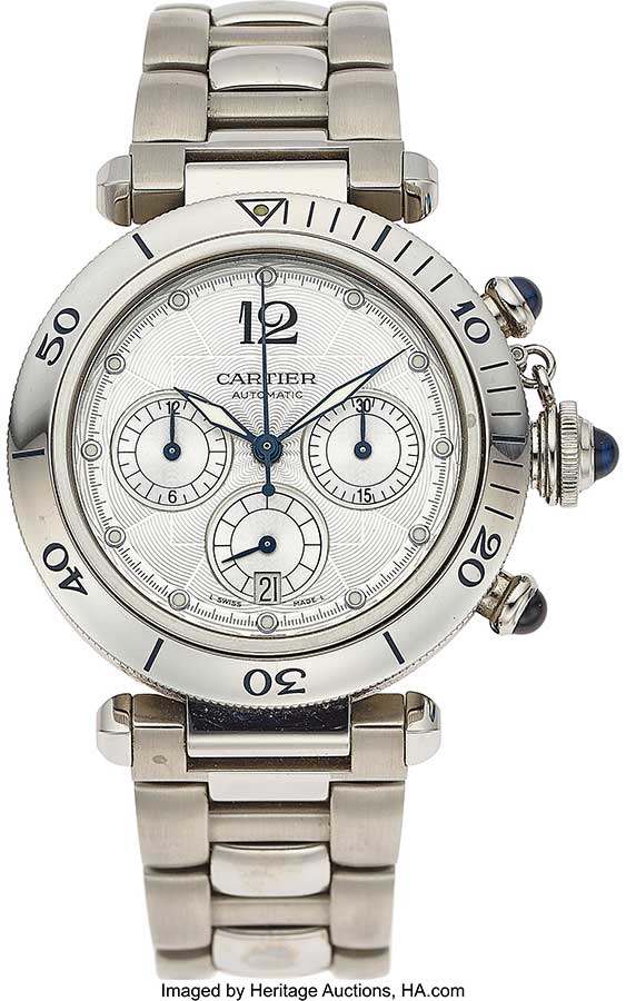 Cartier, Choice Conditioned Steel Pasha Chronograph, Ref. 2113