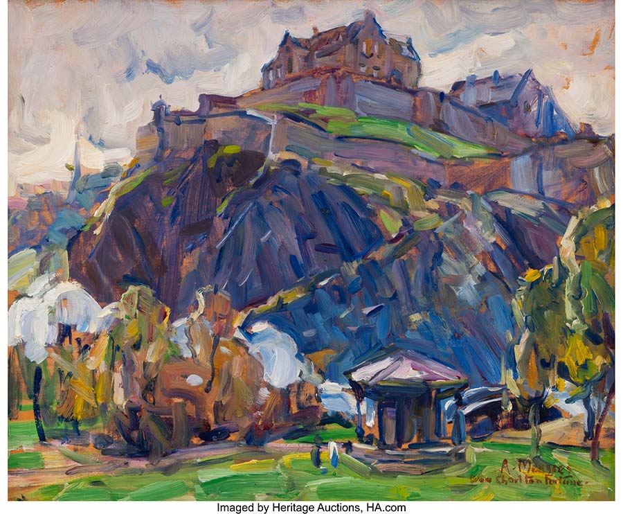 E. CHARLTON FORTUNE (American, 1885-1969). Edinburgh Castle, 1928