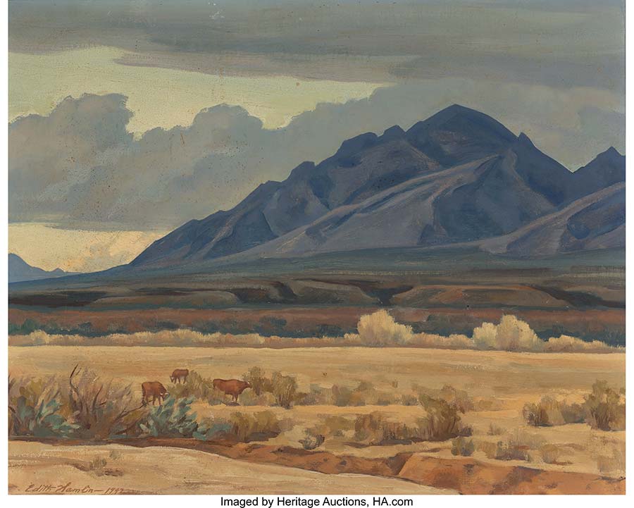 Edith Anne Hamlin (American, 1902-1992). Clouds to the North, Tucson, Arizona, 1942