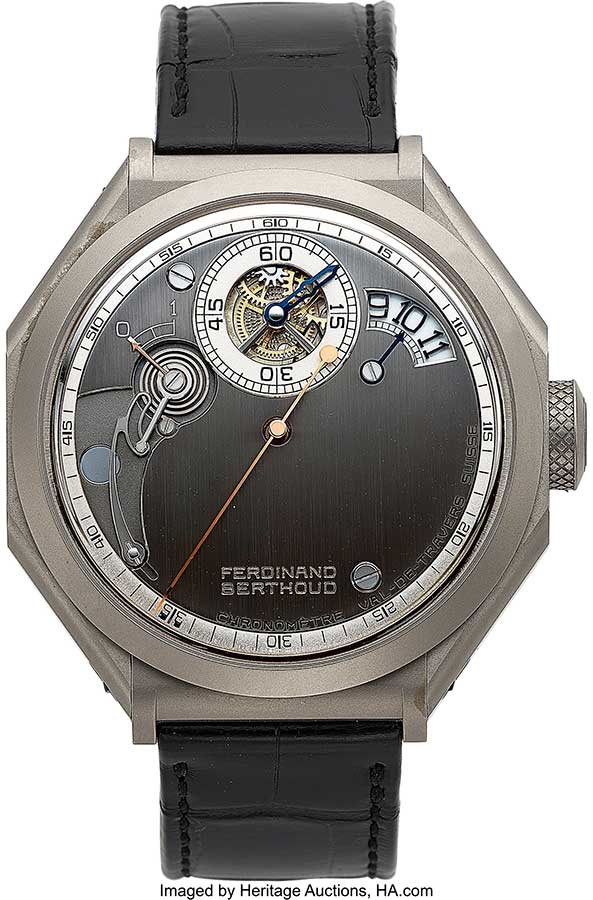 Ferdinand Berthoud, Rare and Important Chronomètre Certified COSC, Constant Force Regulation With Fusee And Chain Transmission And Tourbillon, Ref. FB 1R.6-1, Limited Edition No. 02/20