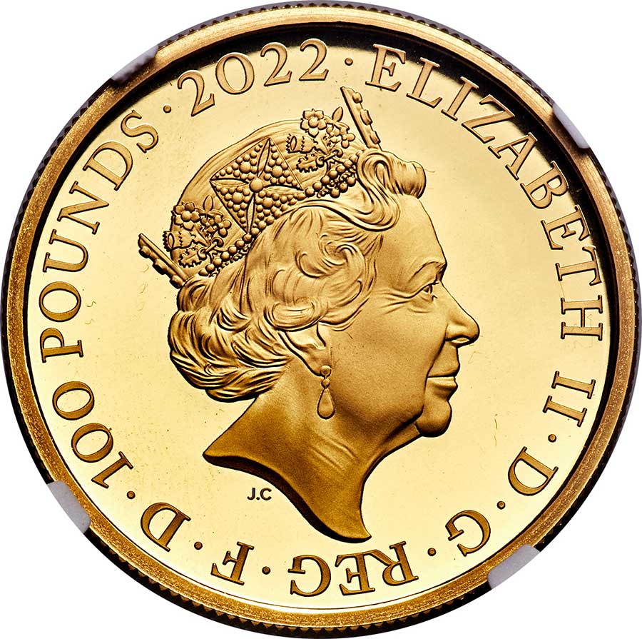 2022 - Elizabeth II - Gold - 100 Pound