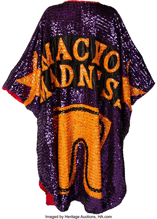 1988 Macho Man Randy Savage Saturday Night's Main Event Match Worn Robe with Multiple Photo Video Matches