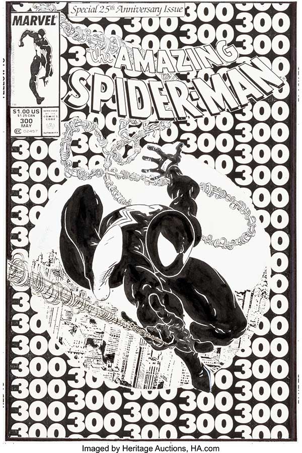 Todd McFarlane Amazing Spider-Man 300 Cover Original Art (Marvel, 1988)