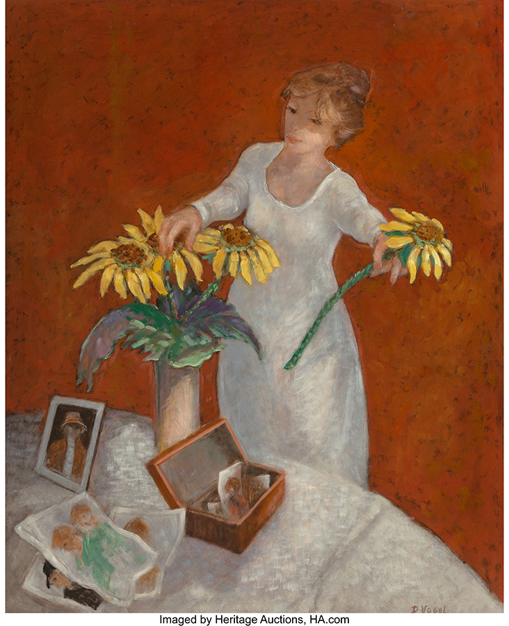 Donald Stanley Vogel (American, 1917-2004) Sunflowers