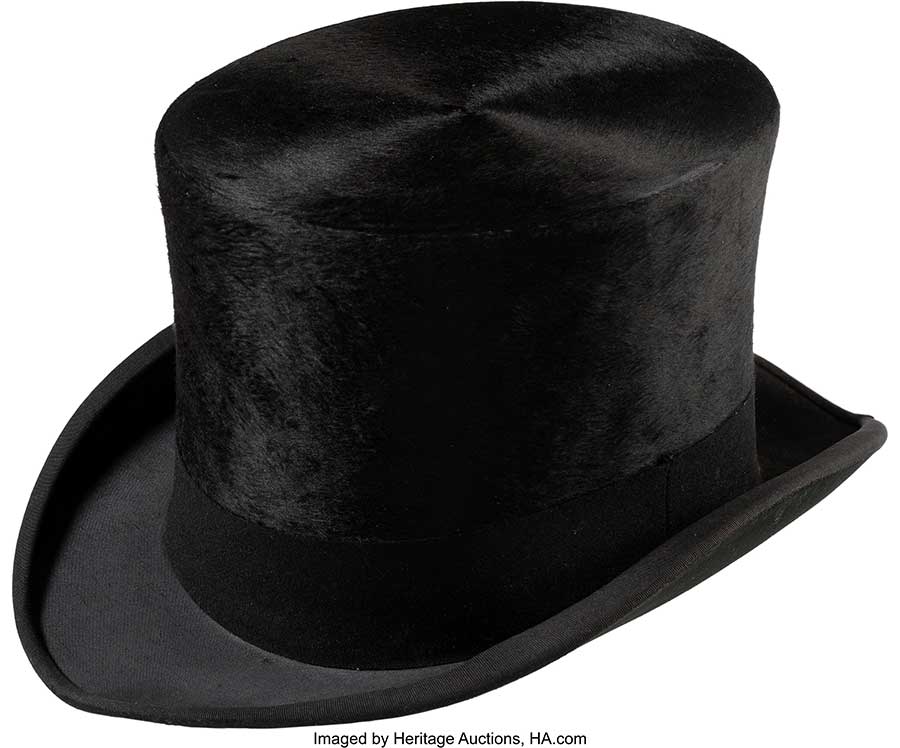 Franklin D. Roosevelt Personal Beaver Top Hat